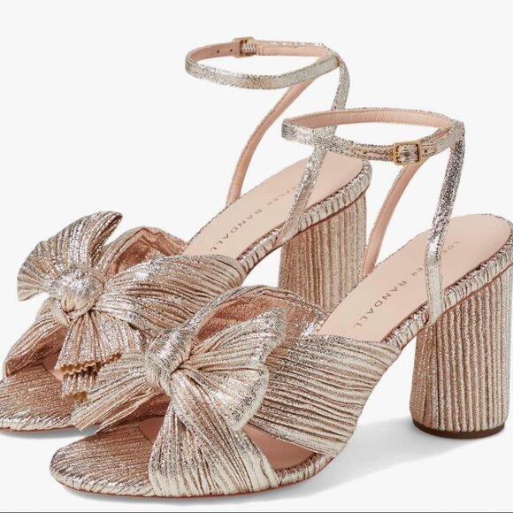 Loeffler Randall Camellia Champagne Heeled Sandals - Picture 3 of 3